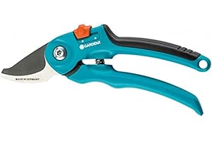 Gardena Sécateur à lame franche Classic B/S: cisailles robustes à lame franche pour bois frais jusqu'à 20 mm de diamètre, tête de coupe inclinée, avec rainure à sève et coupe-fil (8854-20)