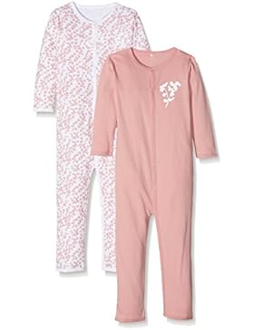 NAME IT Baby-Mädchen Schlafstrampler, 2er Pack