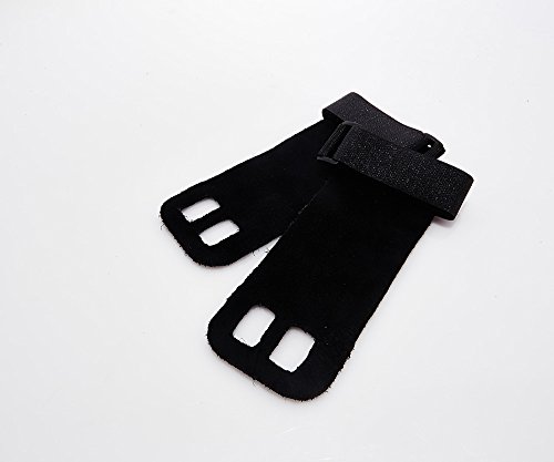 Suprfit Gymnastic Grips | Gymnastik Handschuh | Turn Riemchen | Hand Schutz | Crossfit Turnen Fitness WOD | Leder | Schwarz, Weiß oder Blau | XS bis XL - 3