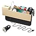 Produktbild REFURBISHHOUSE Auto Auto Sitz Seiten Tasche,Konsole Seiten Tasche,Auto Tasche Organizer Mit Münz Halter 2 USB Anschluss Sitz Platz Filler Für Handys, Schlüssel,Karten,Brieftaschen, Münzen (Beige)