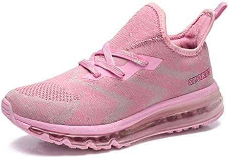 Moonwalker Women's Athletic Fashion Sneakers Air cushion Lightweight Running Shoe (3 UK 35 EUR,Pink)