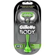 Gillette Body Rasierer Herren, Körperrasierer + 1 Rasierklinge mit 3-fach Klinge