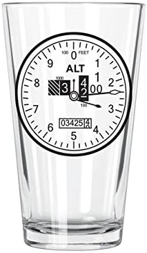 Corkology Altimeter Pint Glass, Clear