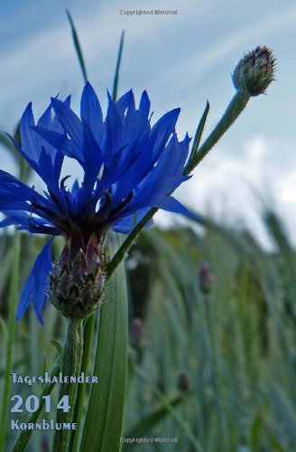 Tageskalender 2014 Kornblume: 1 Tag = 1 Seite, ca A5 (5.25 x 8 Zoll)
