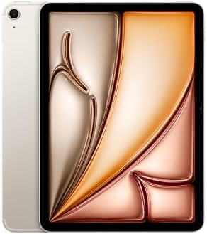 Apple iPad Air 11'' con chip M3: Apple Intelligence, 1 TB, fotocamera frontale e posteriore da 12MP, Wi-Fi 6E + reti cellulari 5G, Touch ID, un giorno intero di batteria — Galassia