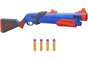 Nerf Fortnite Blaster Pump SG, Mécanisme à Pompe et 4 fléchettes Mega, Chargement Culasse, Jeunes, Ados, Adultes, Multicolore, Big