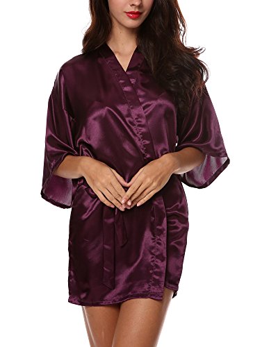 Preisvergleich Produktbild Avidlove Damen Morgenmantel Kimono Satin underwear
