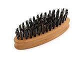 Beard brush halal / muslim correct, bristle brush made of horsehair and nylon bristles, for beard care, full beard, beard cosmetics, daily care, measures approx. 83 x 27 mm, Made in Germany