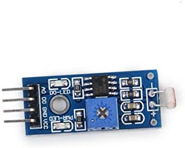 HKWX Photoresistor Detection Photosensitive Light Sensor Module for Arduino, Blue