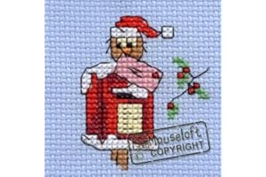 Mouseloft Stitchlet Christmas Cross Stitch Kit "Christmas Post Owl"