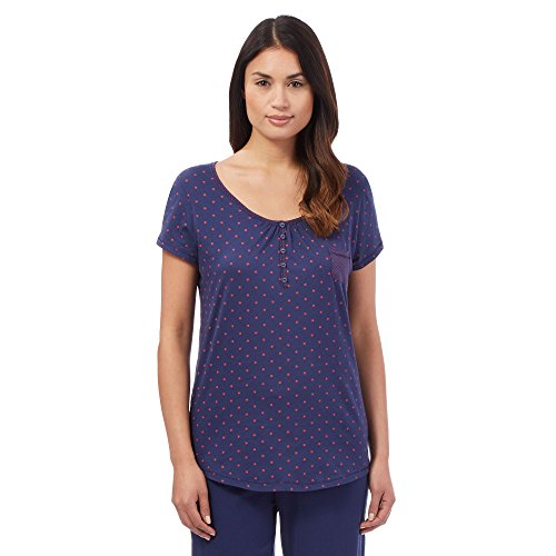Lounge & Sleep Womens Navy Star Print Pyjama Top 16