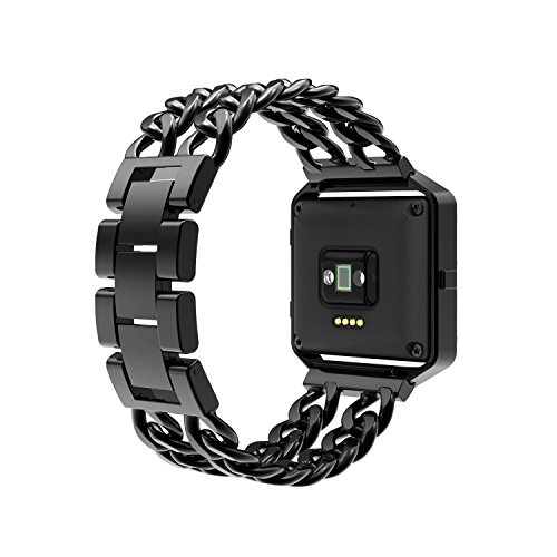 Wearlizer Ersatz Metal Armband mit Metallrahmen für Fitbit Blaze - 3