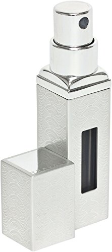 TRAVALO - SKYLINE ALLURE LUXURY EDITION Silver Square, atomizer for perfume and aftershave, GIFT A3504