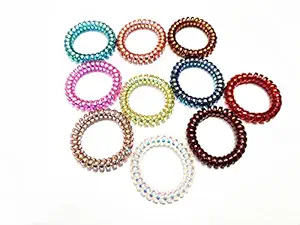 QAKVI Telephone Hair Ring (Dark Shine)