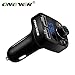 Price comparison product image TiooDre ONEVER HY82 FM Transmitter Bluetooth Car Kit MP3 Player LED Dual USB 3.1A Quick Charger Voltage Display Micro SD TF Music Plays