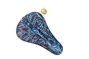 Bicycle Silicone Saddle Seat and Cycling Cushion Pad Bike Gel Cover Camouflage Print