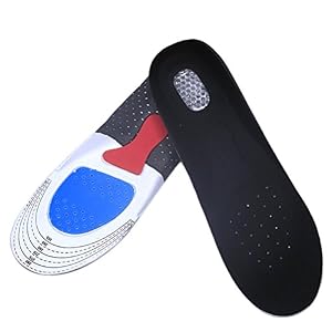Growthci Men Women Gel Orthotic Sport Running Insoles Insert Shoe Pad Arch Support Cushion Men