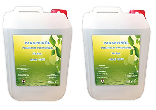 Paraffinöl Paraffinum Perliquidum Ph.Eur. 10 Liter (2x5L) Massage Babyöl Hautpflege Massageöl Möbelpflege Lampenöl Kosmetik etc