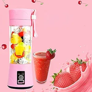 Annex 6 blade Portable Blender, Personal Size Electric Rechargeable USB Juicer Cup, Fruit Mixer Machine with 6 Blades for Home and Travel ( Multicolor)