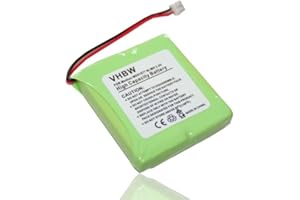 vhbw NiMH Akku 600mAh (2.4V) kompatibel mit schnurlos Festnetz Telefon AVM/Fritzphone MT-D Ersatz für 5M702BMX, GP0827, GP0845, GPHP70-R05.