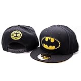 verstellbare Druckknopflasche Batman Classic Logo Base Cap DC Comics schwarz