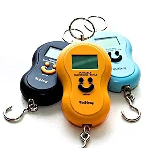 FreshDcart Digital Hanging Weight Measurement Manual Machine Weighing Scale Hook Type Instrument 50Kg/Grams (Smiley Shaped)