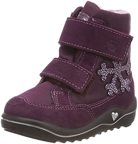 RICOSTA Mädchen HILDI Hohe Sneaker, Rot (Merlot 361), 28 EU