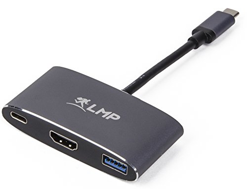 LMP usb-c Multiport Adapter – HDMI 4 K, USB 3.0, usb-c Belastung, grau sidéral - 2