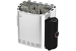 SAWO SCANDIA Elektrische Saunaofen, Leistungsbereich: 4,5 kW; 6,0 kW; 8,0 kW; 9,0 kW; mit integrierte Steuerung (NB-Modell); Multispannung: entweder Einphasig oder 3-Phasig;