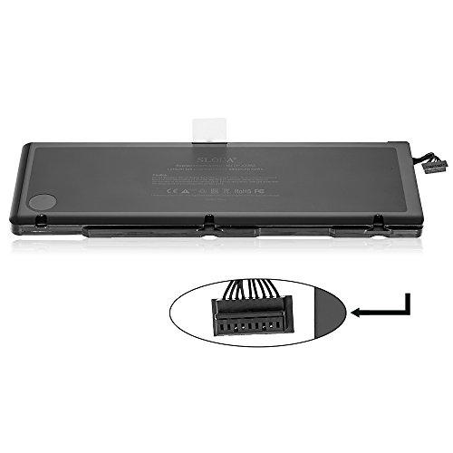 SLODA Laptop ErsatzAkku für Apple MacBook Pro 17″ A1383 A1297 (2011 Version) Unibody Batterie Kompatibel für Macbook Pro 17 Zoll 8,3 MC725xx/A MD311xx/A [Li- Polymer 10.95 V 8700mAh] - 4