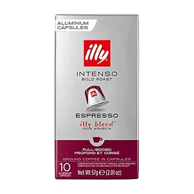 Illy Espresso, Intenso, bold roast, 100% arabica - Le paquet de 10 capsules aluminium