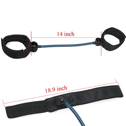 Tiaobug Widerstandsbänder Fitnessbänder Latex Resistance Band für Bein Schenkel Training Expander Workout PowerBand - 2