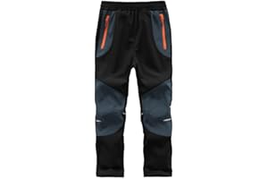 Zzkouine Kinder Softshellhose Schneehose Thermohose Hosen Jungen Mädchen Winterhose Outdoorhose Wanderhose
