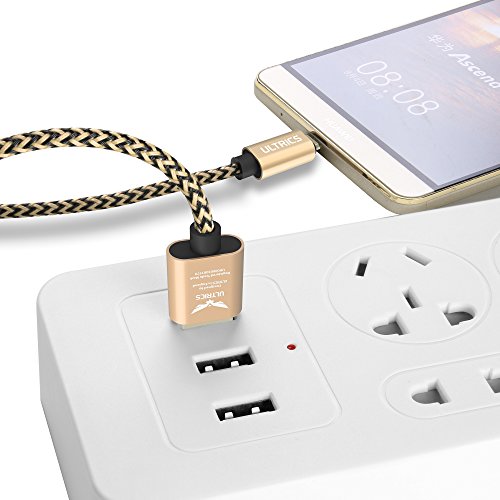 ULTRICS® Micro USB Kabel [30CM – 1FT] Nylon geflochtenes Aufladeeinheits-Kabel Tangle geben Synchronisierungsauflade USB-androides Aufladeeinheits-Blei für Samsung-Galaxie, Sony, Nokia, Microsoft, Motorola, Kindle, Nexus, Huawei, LG, Xiaomi, OPPO – Lebenszeit-Garantie, Geld frei Zurück Garantie - 8