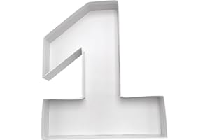 WENPACK 23cm Paper Mache Number Fillable Cardboard Birthday Decorative Tray Box Sweets Strawberry Treat (1)