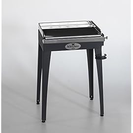 Barbecue a Gas BBQueen Grill 6.4 Antracite Piastra Inox (Barbecue Portatile, Barbecue a Piastra, Barbecue per Campeggio, BBQ Gas, Barbecue per Terrazzo/Balcone, Barbecue da Esterno) (Piastra Liscia, Standard)