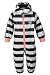 Racoon Baby Girls' Striped Raincoat Multicoloured Mehrfarbig (Pirate black PIR) 86