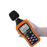Schallpegelmessgerät, TKSTAR Digital Sound meter Digital Schallpegelmesser LCD Bildschirm Ton Monitor dB Meter MS6708 Tragbarer Digital Dezibel Schallpegelmesser Reader, Rauschmessung Messbereich 30-130 dBA Genauigkeit 1, 5dB