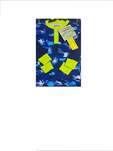 Kirkland Signature Miraclesuit Big Boys' Kirkland Signature 3 Piece Pajama Set Camo, 5 Blue/Camo