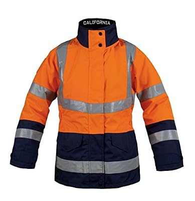 T2S PARKACALIF1OMM Parka de sécurité Taille M Orange/Marine