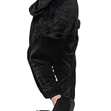 9fox Jumpsuit Tier Karton Fasching Halloween Kostüm Sleepsuit Cosplay Fleece-Overall Pyjama Schlafanzug Erwachsene Unisex Lounge Nachtwäsche S/M/L/XL (L, Pinguin) - 