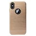 Produktbild Roar Samsung Galaxy S7 Hülle Schutzhülle Silikon Bumper Case Stoßfest - Back-Cover aus gebürstetem Aluminium f. Samsung Galaxy S7 (G930F) - Gold
