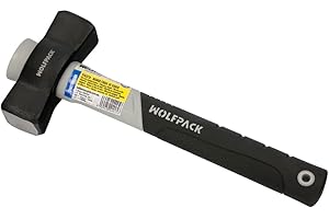 WOLFPACK LINEA PROFESIONAL Maceta Mango Fibra Vidrio Mango Fibra Vidrio Con Empuñadura Antideslizante. 800 Gramos 28 cm.