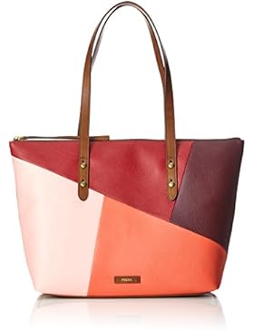 Fossil Damen Tasche Jayda-Shopper Tote, Rot (Red Multi), 8.3x19.1x22.9 cm