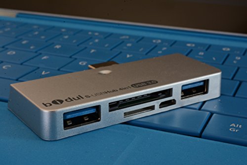 USB Hub 3.0 und Card Reader für Microsoft Surface Pro 4, Pro 3, Pro 2, Pro, Surface 3 und Surface 2. - 2