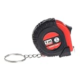 Rango de medición: 1 M cuigu Mini Cinta Métrica con llavero, plástico portátil retráctil Gobernante, cm/inch, 1 m