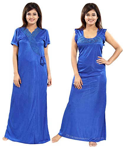 Noty Womens Satin Nightwear - Set of 2(Blue Crayola_Free Size) RS.499 (75.00% Off) - Amazon Noty Womens Satin Nightwear - Set of 2(Blue Crayola_Free Size) RS.499 (75.00% Off) - Amazon