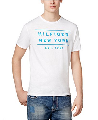 Preisvergleich Produktbild Tommy Hilfiger Men's Graphic Print T-Shirt (White, XX-Large)