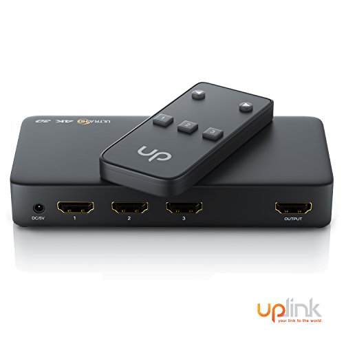 4 K HDMI Switch/3 Port Umschalter | Automatische Umschaltung | mit Stromversorgung | UHD – Ultra HD/2060P @ 30 Hz/3d Ready + CEC | 36-bit Deep Color | inkl. Fernbedienung - 2