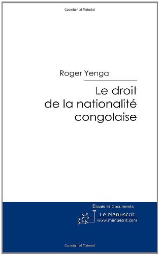 Preisvergleich Produktbild Le Droit de la Nationalité Congolaise